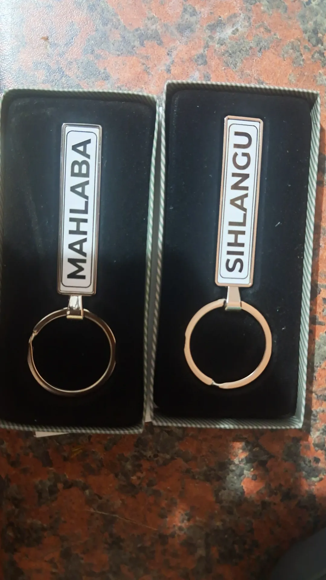 Personalised Aluminium licence Plate keyring (double Sided)