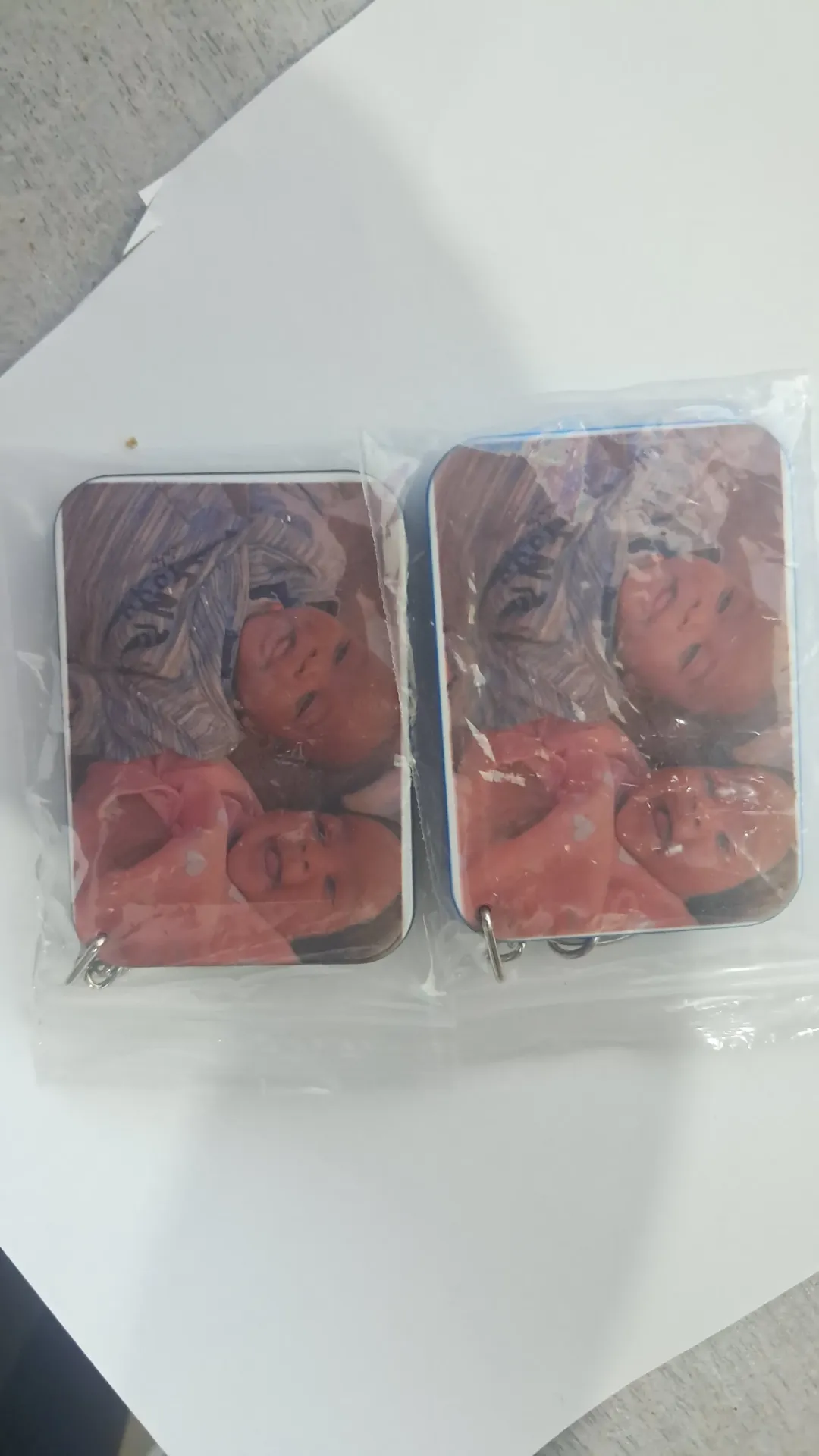 Polymer Photo Keyring (Select Colour)